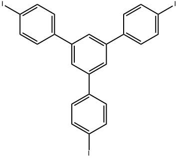 1,3,5-Tris(4-iodophenyl)benzene Struktur