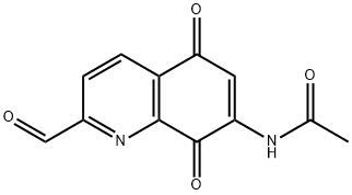 N-(2-FORMYL-5,8-DIOXO-5,8-DIHYDROQUINOLIN-7-YL)ACETAMIDE Structure