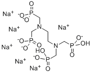 [1,2-エタンジイルビス(ニトリロビスメチレン)]テトラキスホスホン酸/ナトリウム,(1:6) 化学構造式