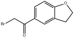 2-BROMO-1-(2,3-DIHYDRO-1-BENZOFURAN-5-YL)ETHANONE 化学構造式