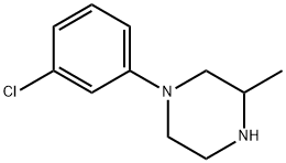 1-(3-CHLOROPHENYL)-3-METHYL-PIPERAZINE Struktur