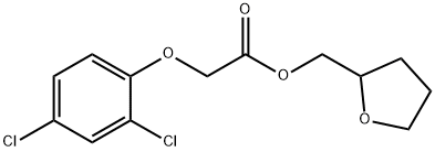 2,4-ジクロロフェノキシ酢酸(テトラヒドロフラン-2-イル)メチル 化学構造式