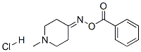 1-METHYLPIPERIDIN-4-ONE PHENYLCARBONYL OXIME HYDROCHLORIDE Structure