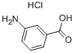 3-AMINOBENZOIC ACID HYDROCHLORIDE Structure