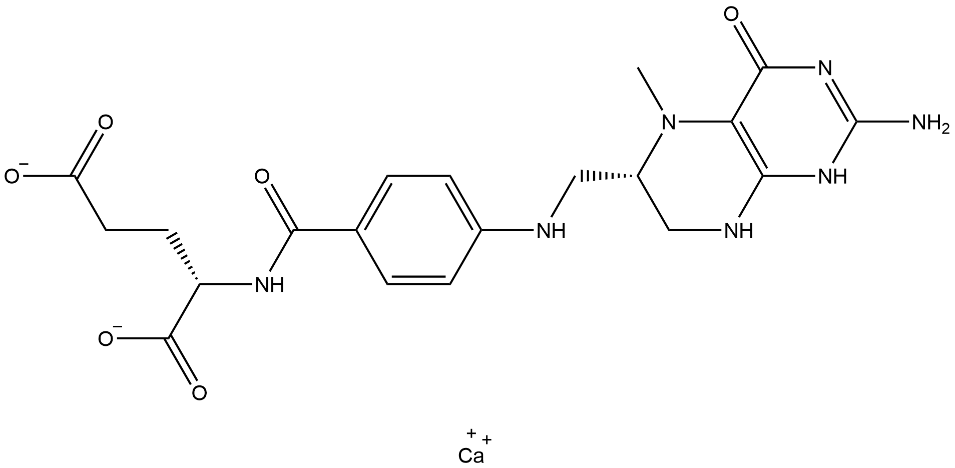 Levomefolate calcium Structure