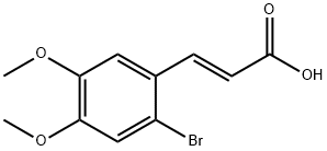 2-溴-4,5-二甲氧基肉桂酸,151539-52-5,结构式