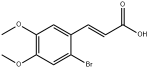 2-BROMO-4,5-DIMETHOXYCINNAMIC ACID Structure