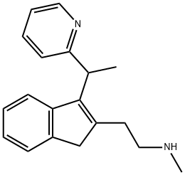 rac-N-DeMethyl DiMethindene Struktur