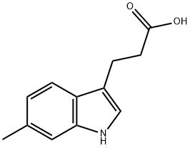 1H-Indole-3-propanoicacid,6-methyl-(9CI) Structure