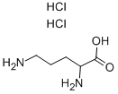rac-(R*)-2,5-ジアミノペンタン酸·二塩酸塩 化学構造式