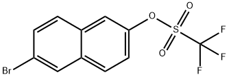 TRIFLUOROMETHANESULFONIC ACID 6-BROMO-2-NAPHTHYL ESTER Struktur