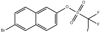 TRIFLUOROMETHANESULFONIC ACID 6-BROMO-2-NAPHTHYL ESTER Structure