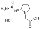 1-Carboxylmethyl-2-carbamidoiminopyrrolidine chlorhydrate Structure