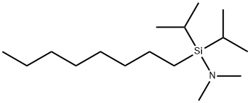 N-OCTYLDIISOPROPYL DIMETHYL AMINO SILANE Struktur