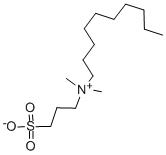 3-(癸基二甲基铵)丙烷-1-磺酸内盐, 15163-36-7, 结构式