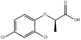 (R)-2-(2,4-ジクロロフェノキシ)プロピオン酸 化学構造式