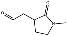 1-Methyl-2-oxo-3-Pyrrolidineacetaldehyde Structure