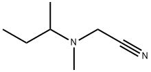Acetonitrile, [methyl(1-methylpropyl)amino]- (9CI) Structure