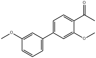 4-Acetyl-3,3'-dimethoxybiphenyl Struktur