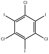 1,3,5-Trichloro-2,4,6-triiodobenzene Struktur