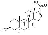 3-BETA-HYDROXY-5-ALPHA-ANDROSTANE-17-BETA-CARBOXYLIC ACID Structure