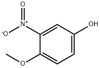 4-メトキシ-3-ニトロフェノール 化学構造式