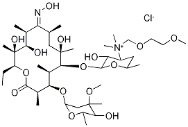 3'-De(diMethylaMino)-3'-[[(2-Methoxyethoxy)Methyl]diMethylaMMonio]erythroMycin 9-OxiMe Chloride Struktur