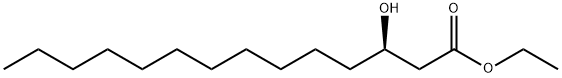 ETHYL (R)-3-HYDROXY-TETRADECANOATE, 151763-75-6, 结构式