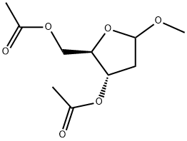 甲基-2-脱氧-D-呋喃核糖苷二乙酸酯, 151767-35-0, 结构式