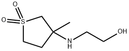2-[(3-メチル-1,1-ジオキシドテトラヒドロ-3-チエニル)アミノ]エタノール HYDROCHLORIDE 化学構造式