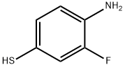2-フルオロ-4-メルカプトアニリン 化学構造式