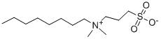 3-(Dimethyl-octylazaniumyl)propane-1-sulfonate Struktur