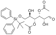 3,4-DI-O-ACETYL-6-O-(TERT-BUTYLDIPHENYLSILYL)-D-GLUCAL 化学構造式