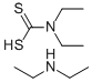 DIETHYLAMMONIUM DIETHYLDITHIOCARBAMATE Structure