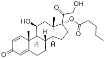 1,4-PREGNADIEN-11-BETA, 17,21-TRIOL-3,20-DIONE 17-VALERATE-21-ACETATE Structure