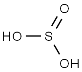 sulfurous acid Struktur