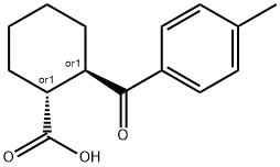 反式-2-(4-甲基苯甲酰)-1-环己烷羧酸, 151830-92-1, 结构式