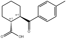 TRANS-2-(4-METHYLBENZOYL)-1-CYCLOHEXANECARBOXYLIC ACID, 99 Structure