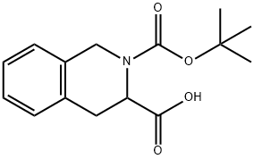 N-(TERT-BUTOXYCARBONYL)-1,2,3,4-TETRAHYDROISOQUINOLINE-3-CARBOXYLIC ACID Structure