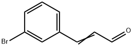 3-(3-ブロモフェニル)アクリルアルデヒド 化学構造式