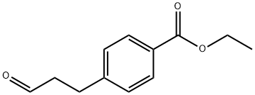 3-(4'-カルボキシフェニル)-プロピオンアルデヒドエチルエステル 化学構造式