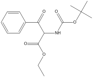 2-(叔丁氧基羰基)-3-氧代-3-苯基丙酸乙酯, 151870-52-9, 结构式