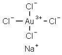 金塩化ナトリウム 化学構造式