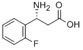(R)-3-AMINO-3-(2-FLUORO-PHENYL)-PROPIONIC ACID 化学構造式