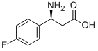 (S)-3-AMINO-3-(4-FLUORO-PHENYL)-PROPIONIC ACID Struktur