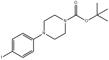 TERT-BUTYL 4-(4-IODOPHENYL)TETRAHYDRO-1(2H)-PYRAZINECARBOXYLATE Structure