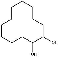 1,2-环十二烷二醇(顺反异构体混合物) 结构式