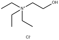 triethyl(2-hydroxyethyl)ammonium chloride  Structure