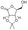 2,3-O-イソプロピリデン-L-リキソノ-1,4-ラクトン 化学構造式