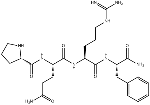 PRO-GLN-ARG-PHE-AMIDE TRIFLUOROACETATE SALT Structure